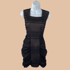 BCBG MAXAZRIA - Black Lace/Eyelets - BodyCon Dress